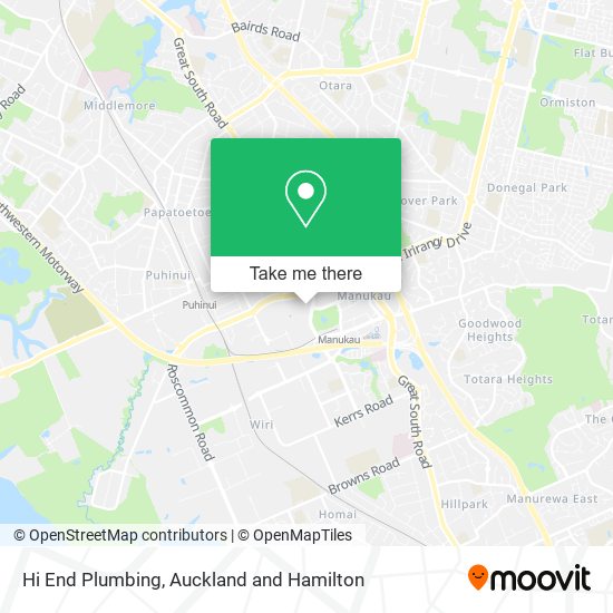 Hi End Plumbing map