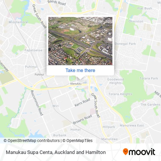 Manukau Supa Centa map
