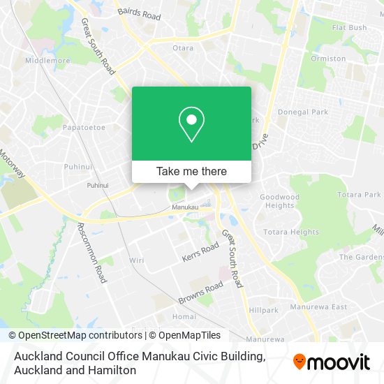 Auckland Council Office Manukau Civic Building map