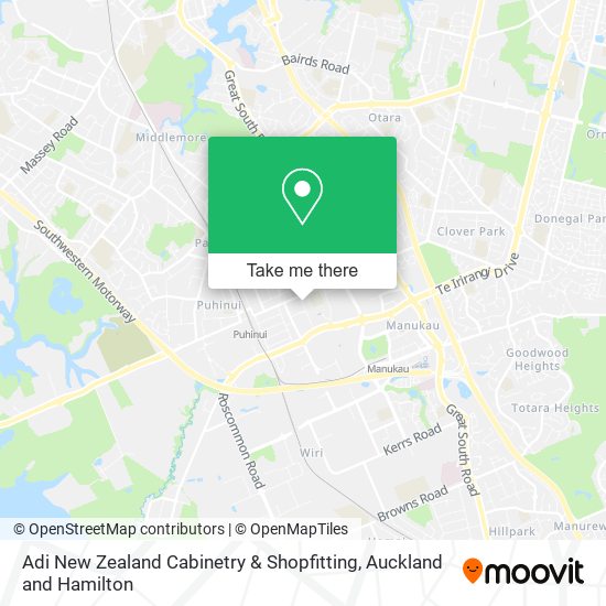 Adi New Zealand Cabinetry & Shopfitting map