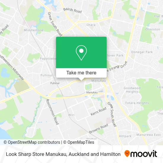 Look Sharp Store Manukau map