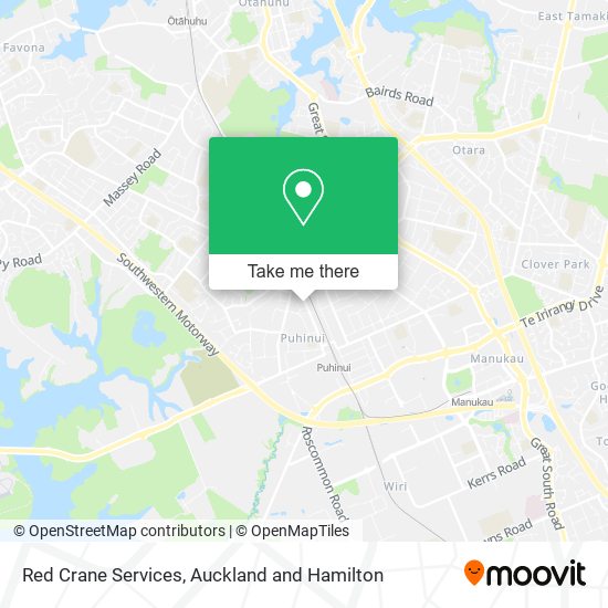 Red Crane Services map