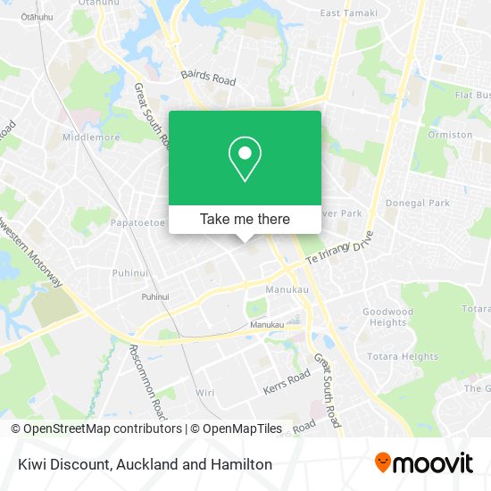 Kiwi Discount map