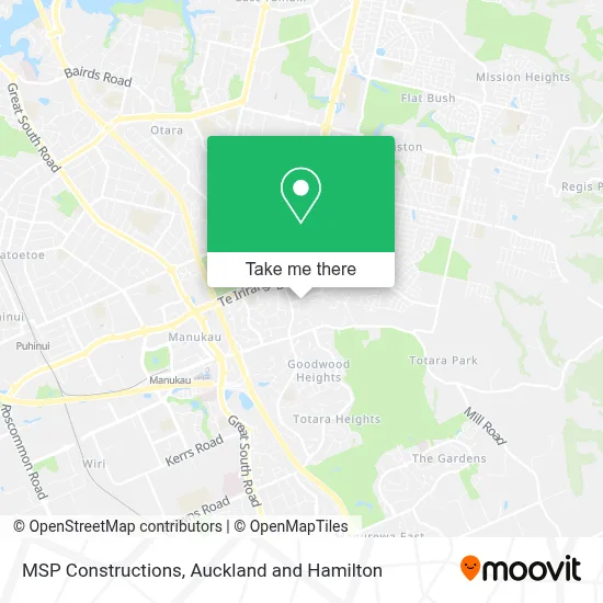 MSP Constructions map