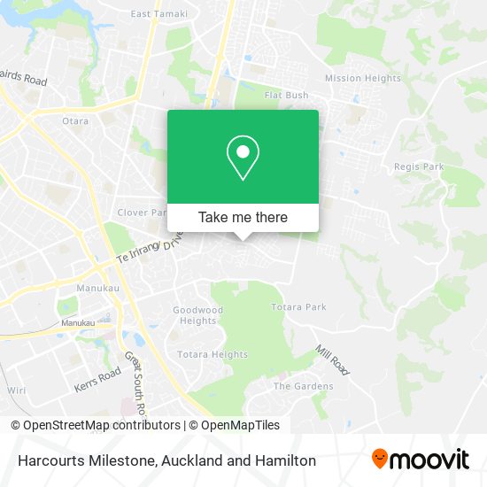 Harcourts Milestone map