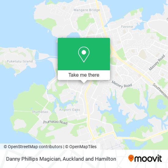 Danny Phillips Magician map