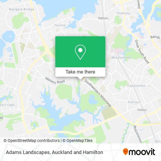 Adams Landscapes map