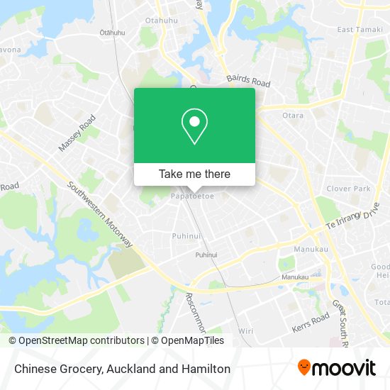 Chinese Grocery map