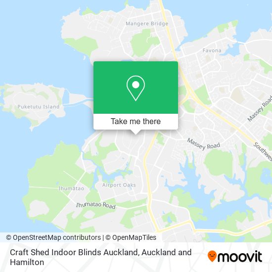 Craft Shed Indoor Blinds Auckland map