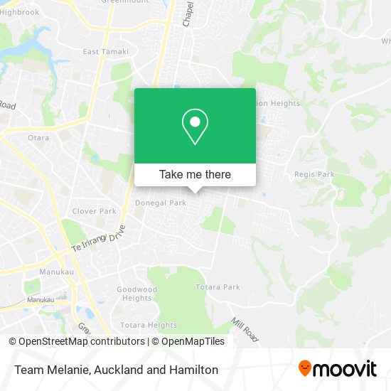 Team Melanie map
