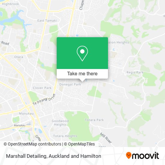 Marshall Detailing map