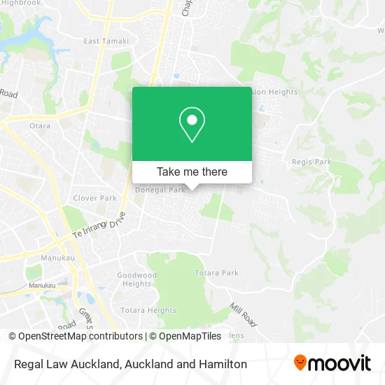 Regal Law Auckland map