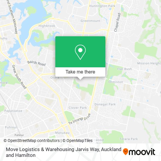 Move Logistics & Warehousing Jarvis Way map