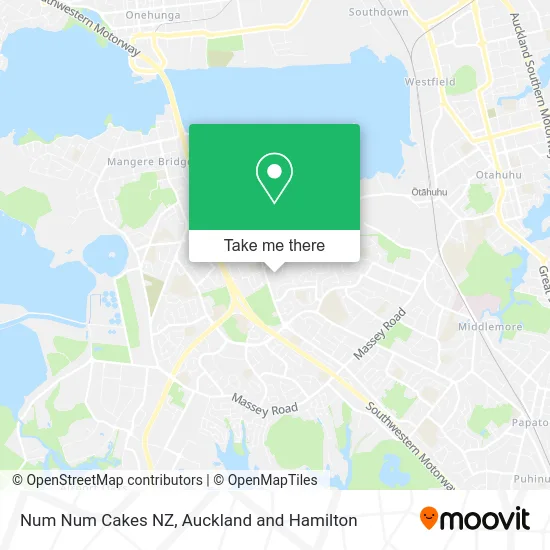 Num Num Cakes NZ map