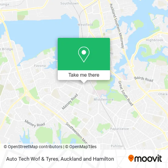 Auto Tech Wof & Tyres map