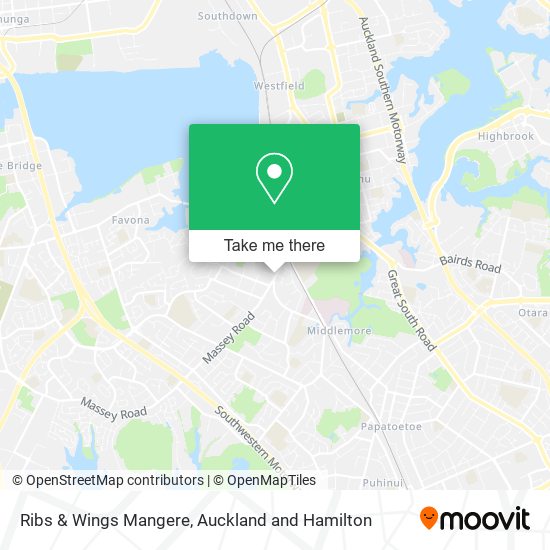 Ribs & Wings Mangere map