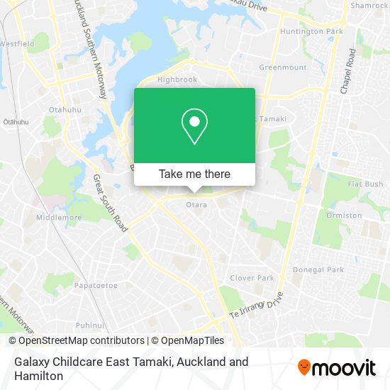 Galaxy Childcare East Tamaki map