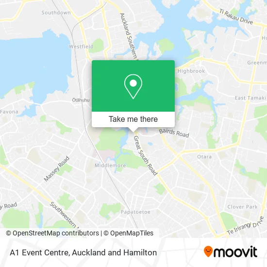 A1 Event Centre map