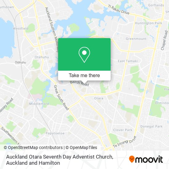 Auckland Otara Seventh Day Adventist Church map