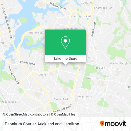 Papakura Courier map