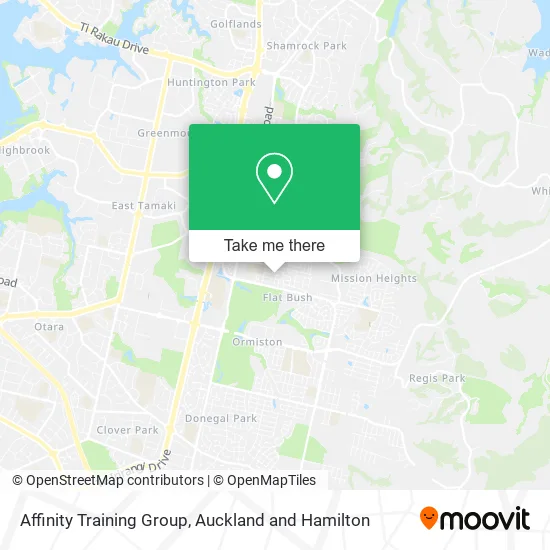 Affinity Training Group map
