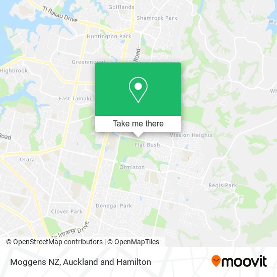 Moggens NZ map