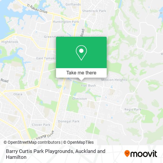 Barry Curtis Park Playgrounds map