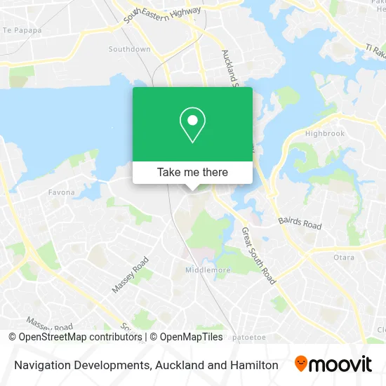 Navigation Developments map