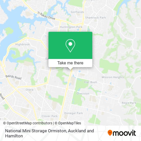 National Mini Storage Ormiston map