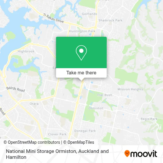 National Mini Storage Ormiston map