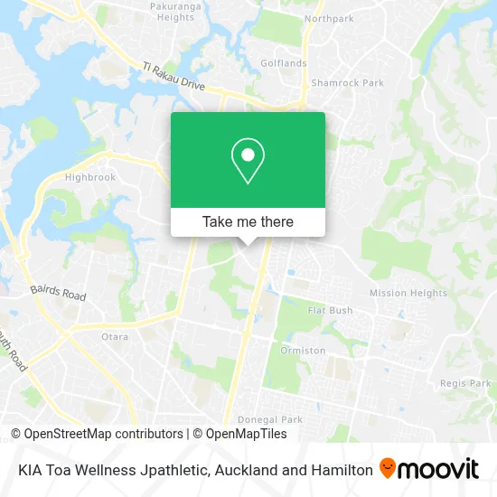 KIA Toa Wellness Jpathletic map