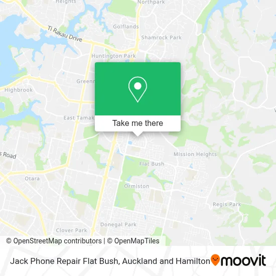 Jack Phone Repair Flat Bush map