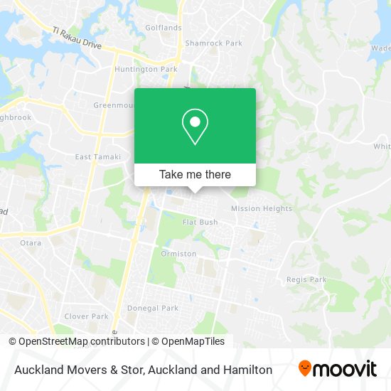 Auckland Movers & Stor地图