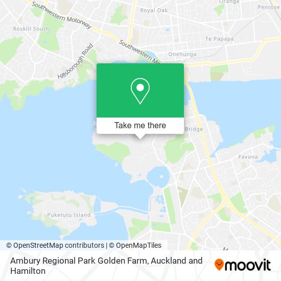 Ambury Regional Park Golden Farm map
