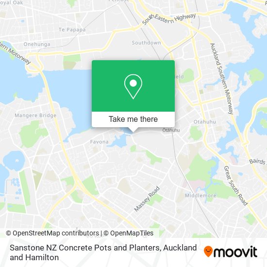 Sanstone NZ Concrete Pots and Planters map