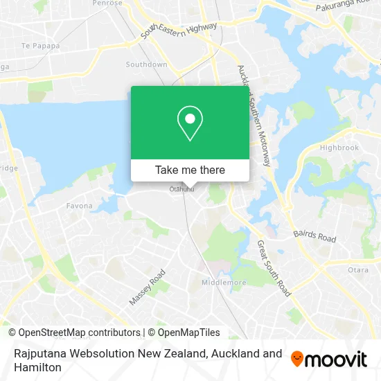Rajputana Websolution New Zealand map