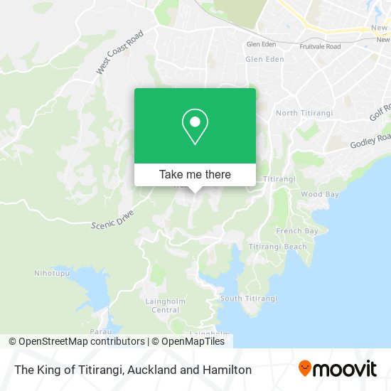 The King of Titirangi map