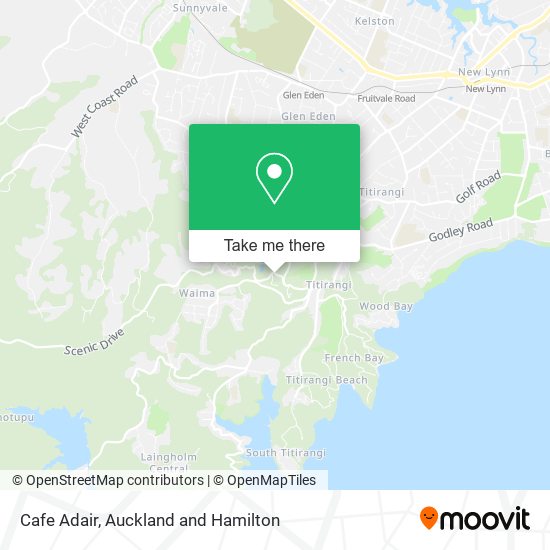 Cafe Adair map