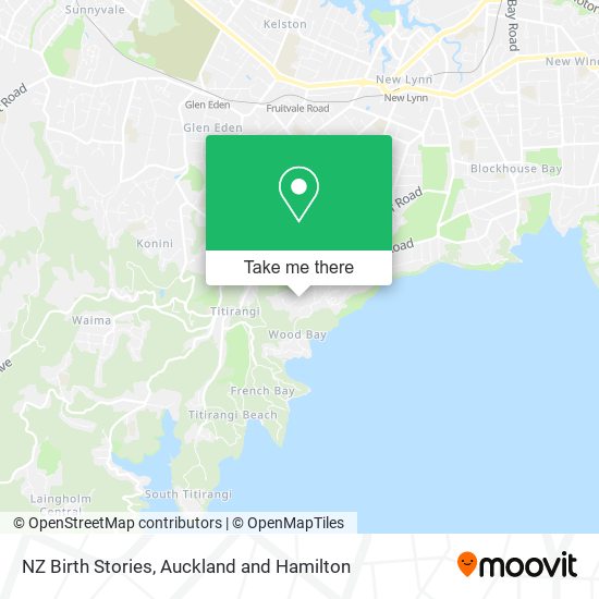 NZ Birth Stories map