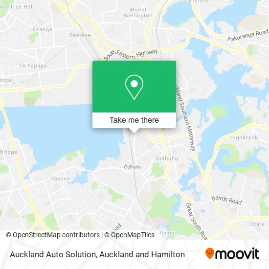 Auckland Auto Solution map