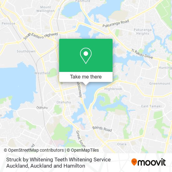 Struck by Whitening Teeth Whitening Service Auckland map