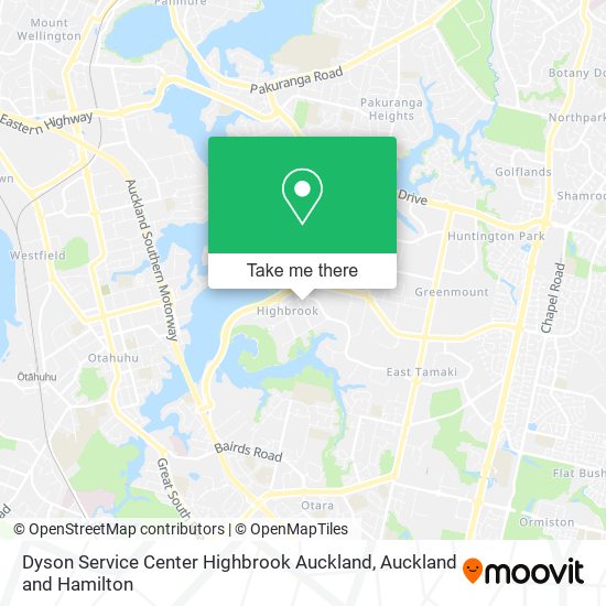 Dyson Service Center Highbrook Auckland地图