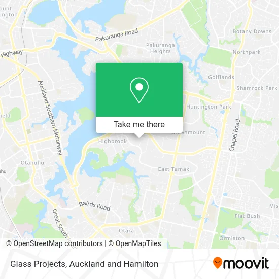 Glass Projects map
