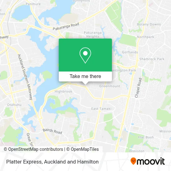 Platter Express map