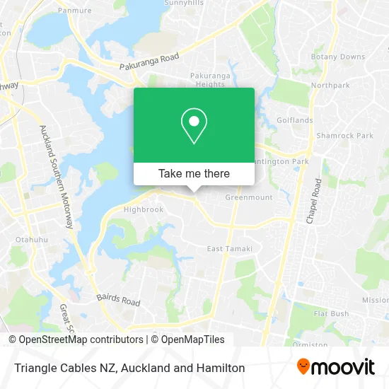 Triangle Cables NZ map