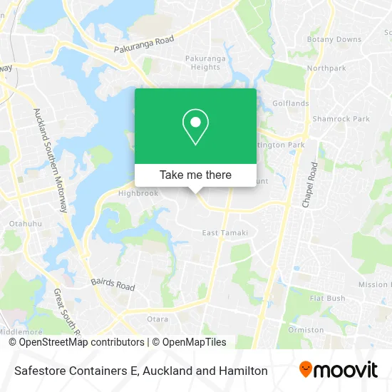Safestore Containers E map