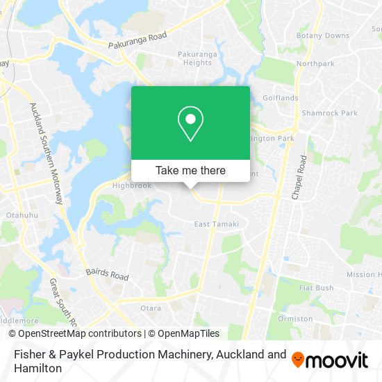 Fisher & Paykel Production Machinery map