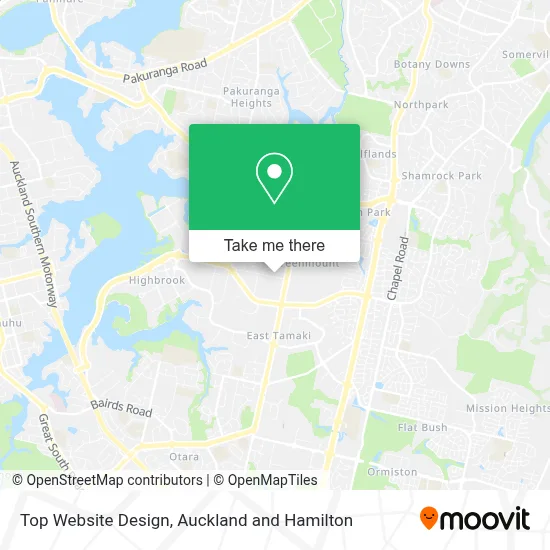 Top Website Design map
