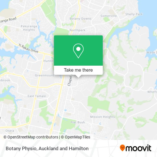 Botany Physio map
