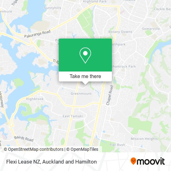 Flexi Lease NZ map